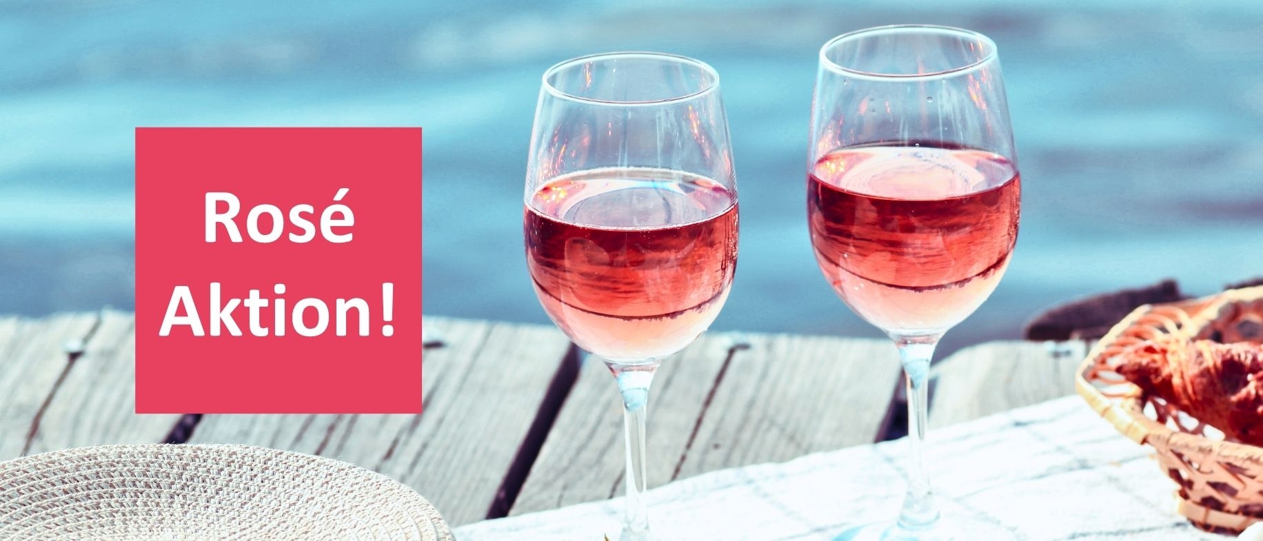 Aktion 10 Prozent % Rabatt auf alle Rosé-Weine