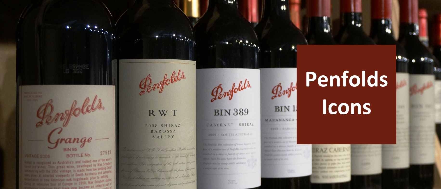 Penfolds Icon limitierte Flaschen 20 Prozent Grange, Bin 389, Bin 707, Bin 150, Koonunga Hill, Rawson Retreat