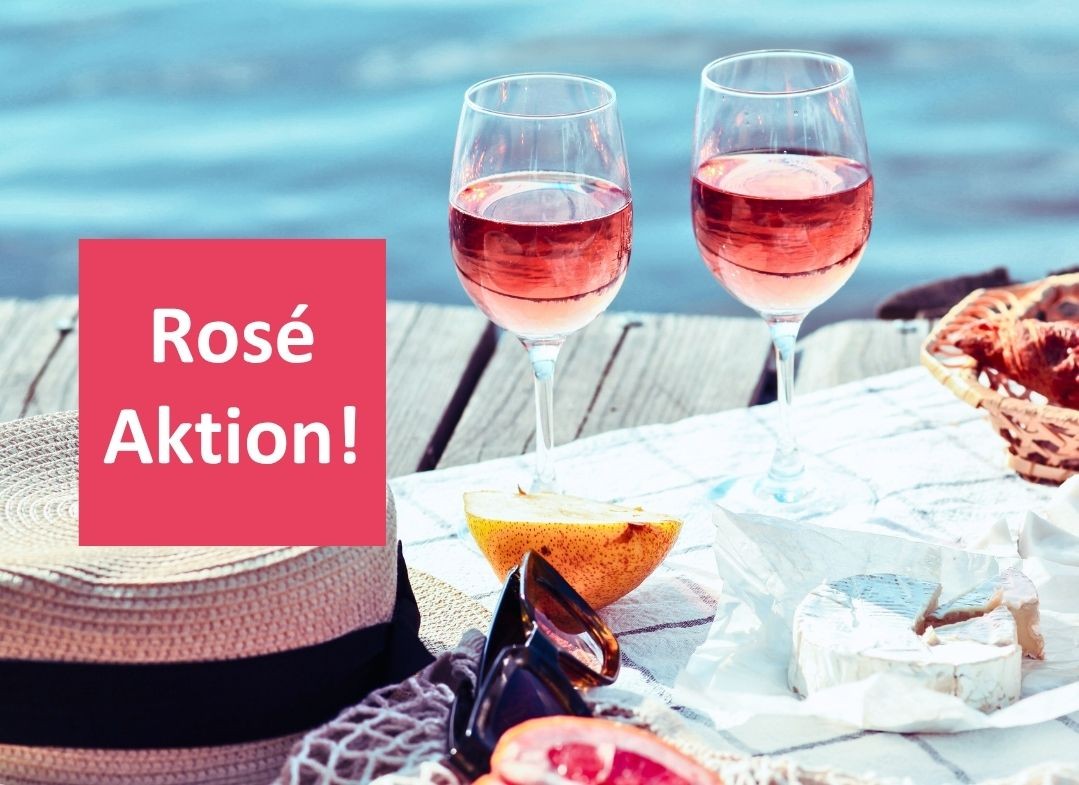 Aktion 10 Prozent % Rabatt auf alle Rosé-Weine