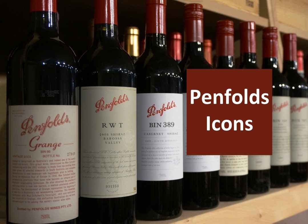 Penfolds Icon limitierte Flaschen 20 Prozent Grange, Bin 389, Bin 707, Bin 150, Koonunga Hill, Rawson Retreat
