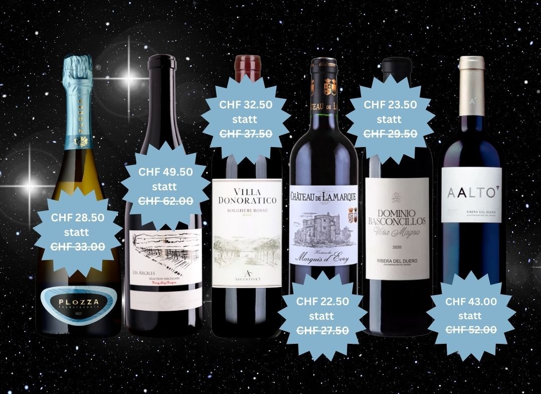 Weihnachtsaktionen Festtagsweine 25% Rabatt